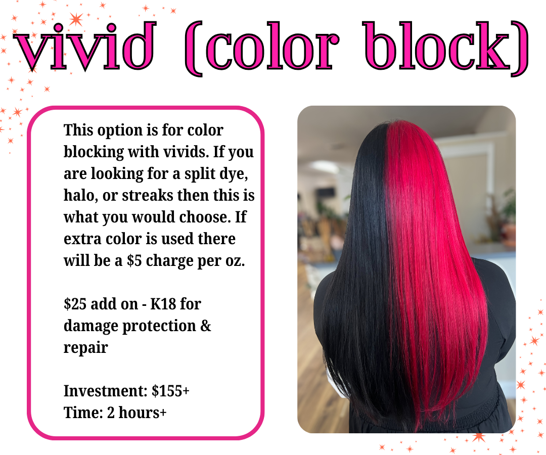 Vivid (Color Block) at Hair Of Confidence in Somers, CT