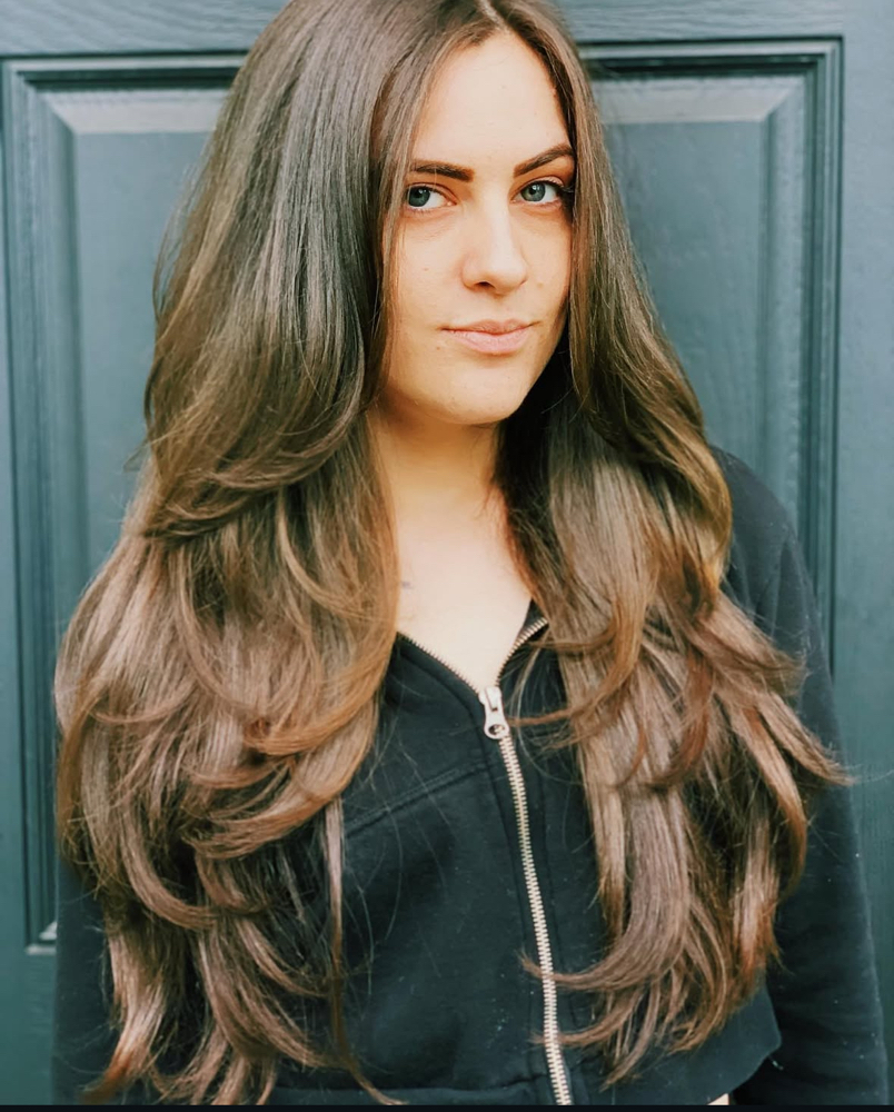 Return Curly Cut + Smooth Blowdry