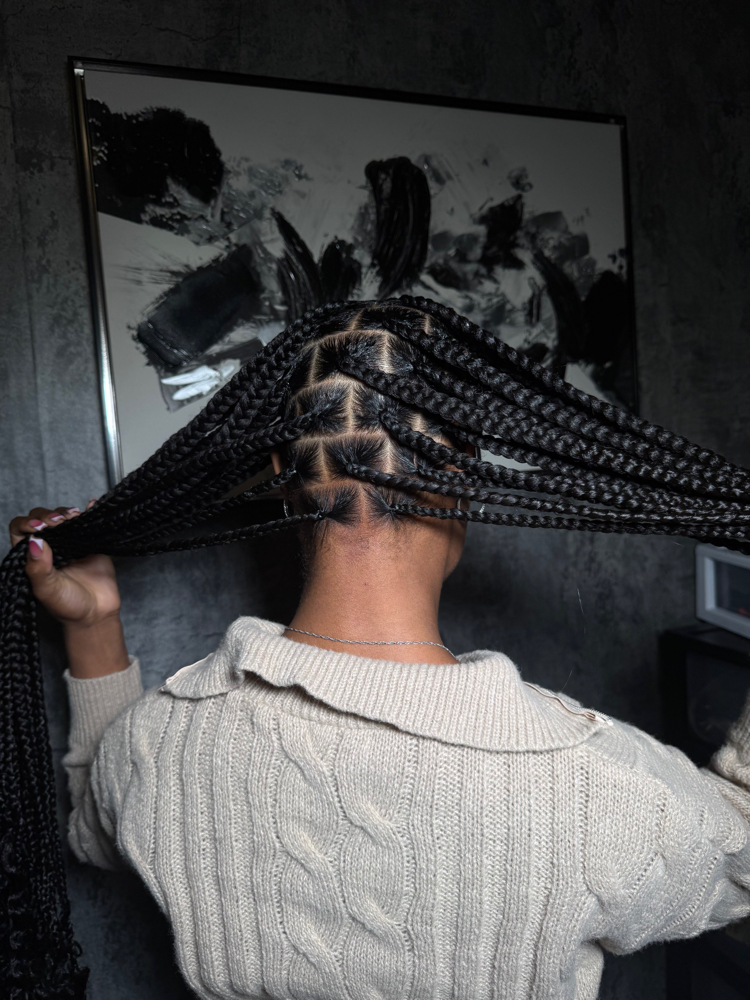 Large Knotless Braids at Ggxhair in Charlotte, NC