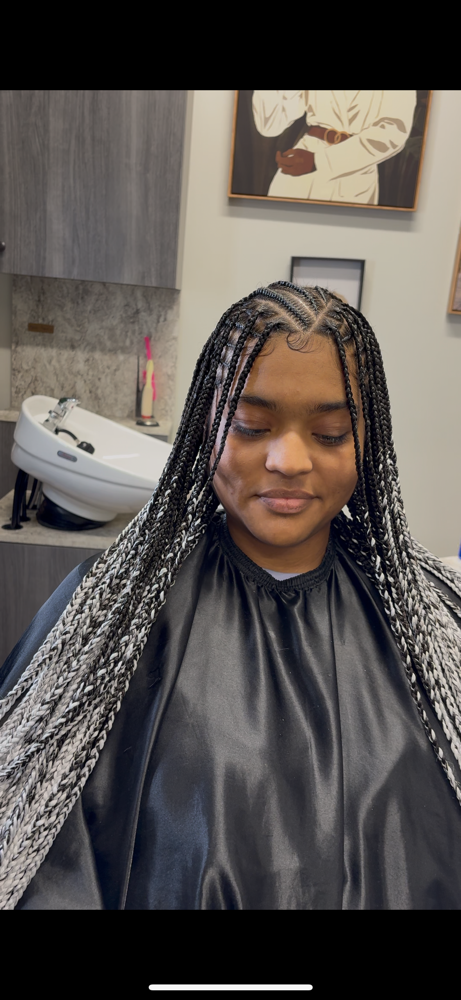 Tribal Braids (w/ knotless) at Oh That Ain’t Bad in Houston, TX