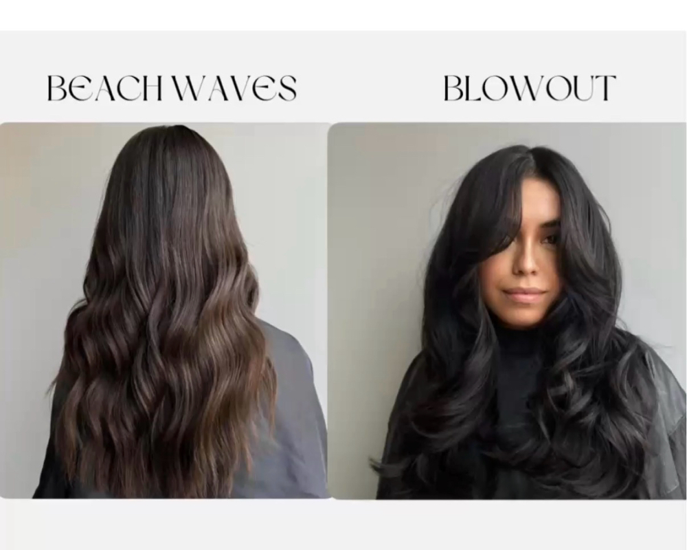 Blowout Or Beach Waves Style