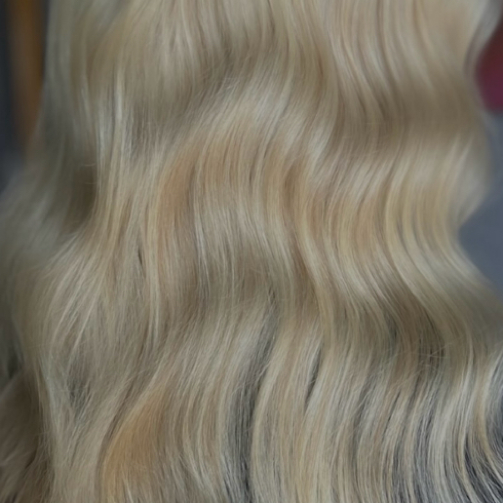 blonding transformation at beauty by bee in Asheboro, NC