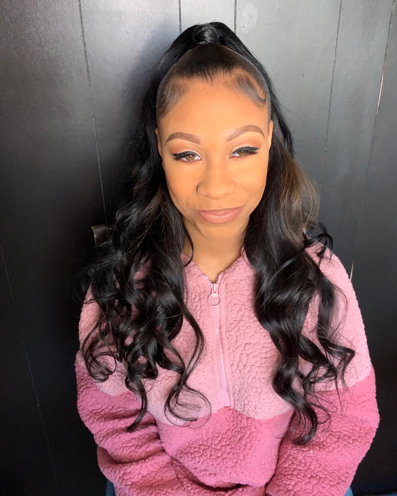 Half Up Half Down Sew In