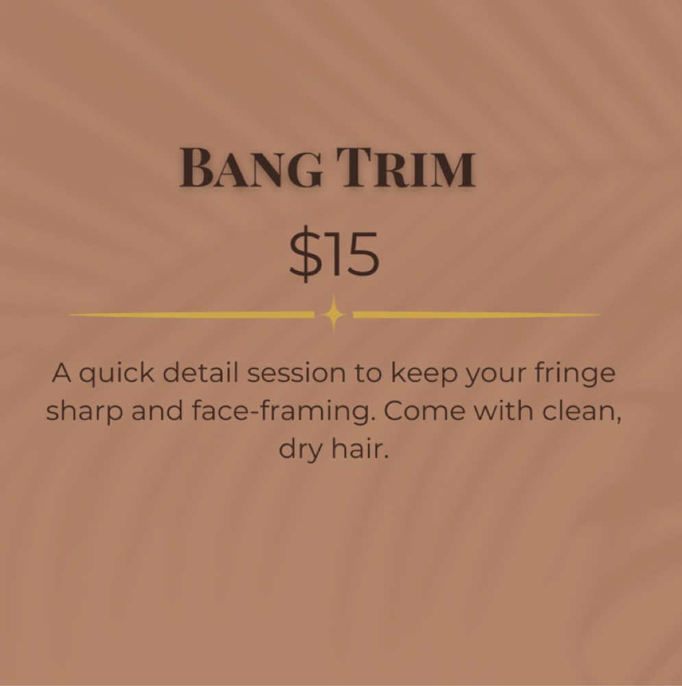 Bang Trim at Styled By B in Richmond, TX