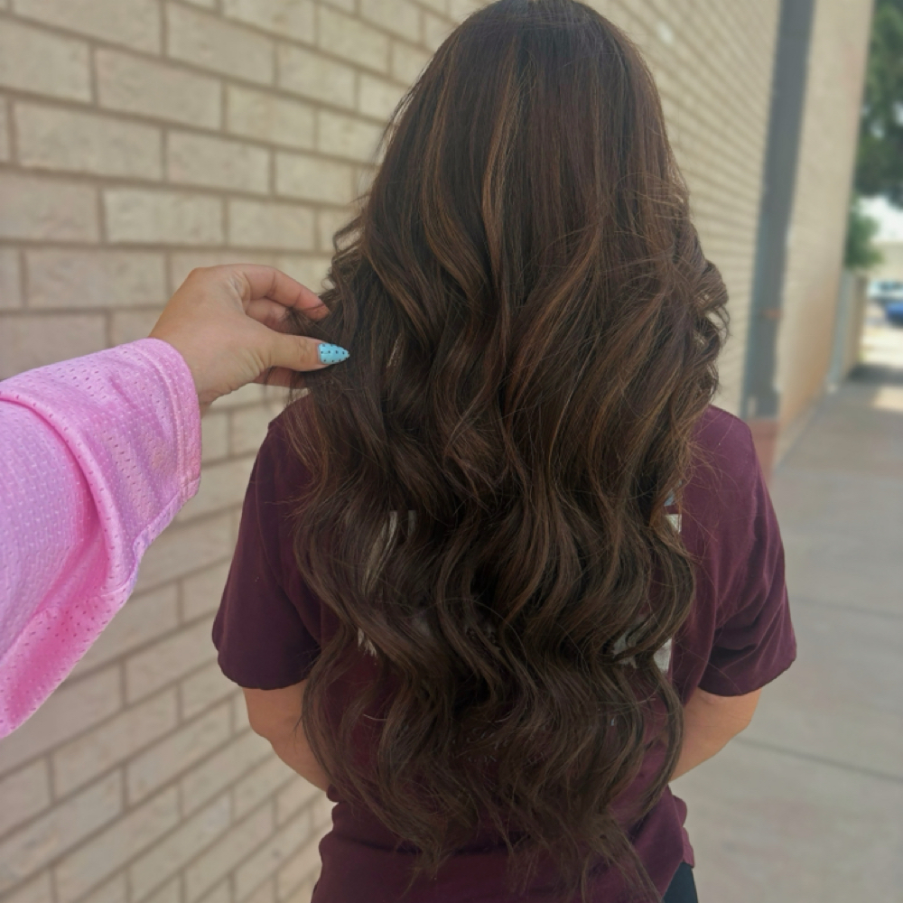 Tape-In Install at Aubrey’s Hair Bar in San Angelo, TX