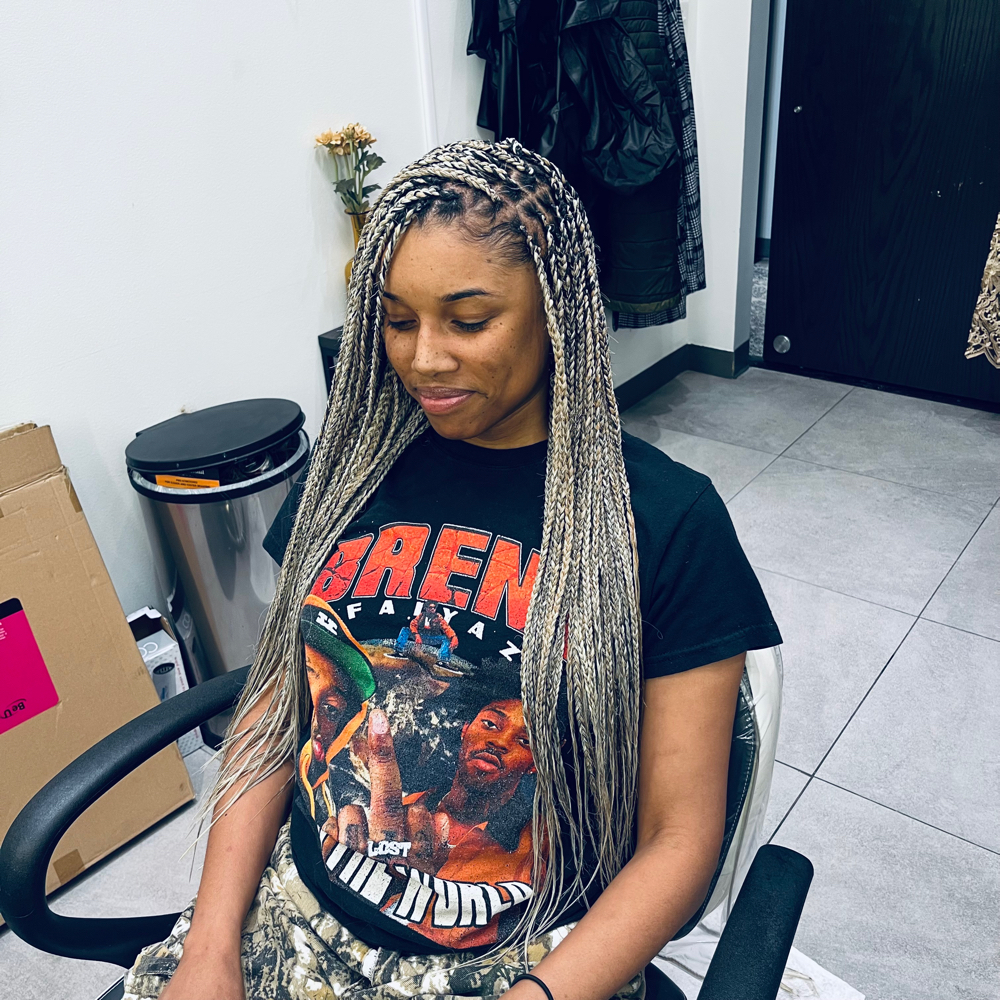 Small Knotless Boxbraids Waist L