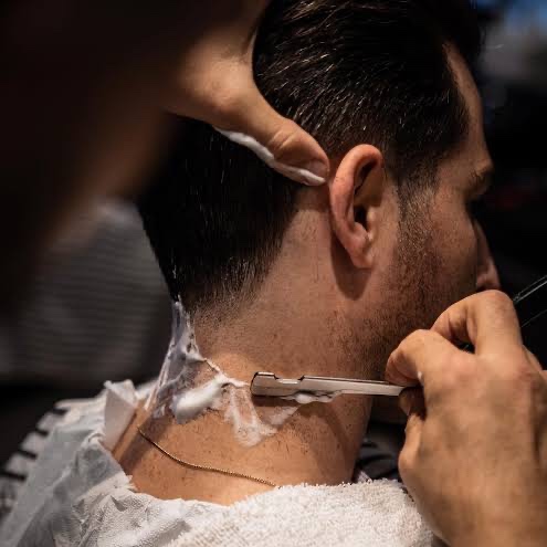Neck Clean Up at Pretzel city barbershop in Freeport, IL