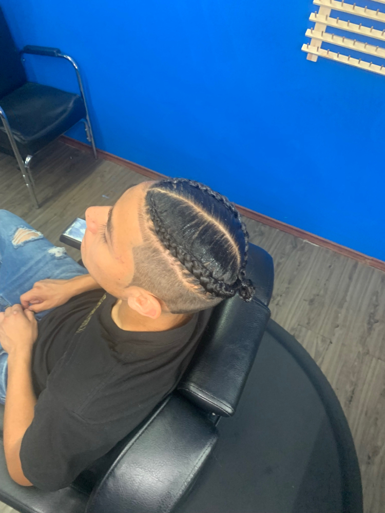 Men’s 2 braid at Pretty Pristine in Oklahoma City, OK