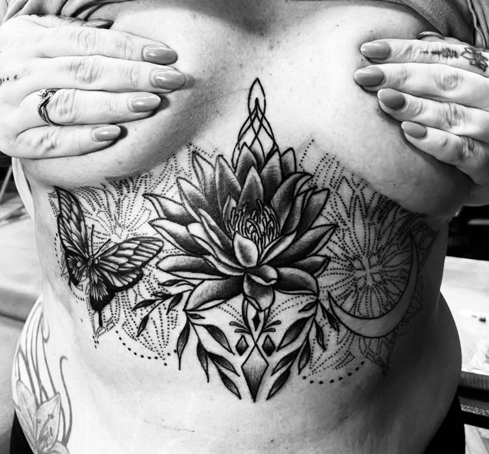 Sternum at Selena Maria Tattoos in Greece, NY