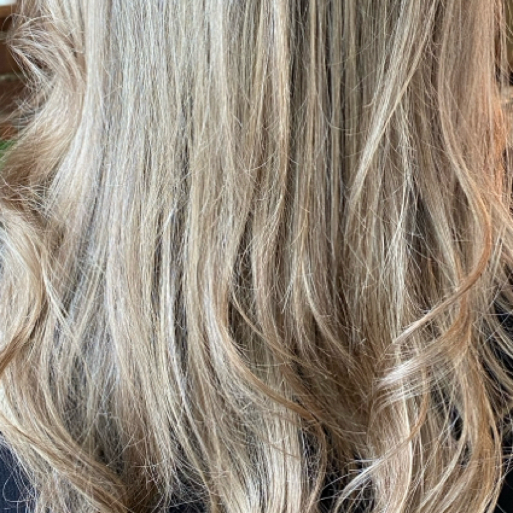 Full Head Highlight ✨ at Golden Curls in Newburgh, NY