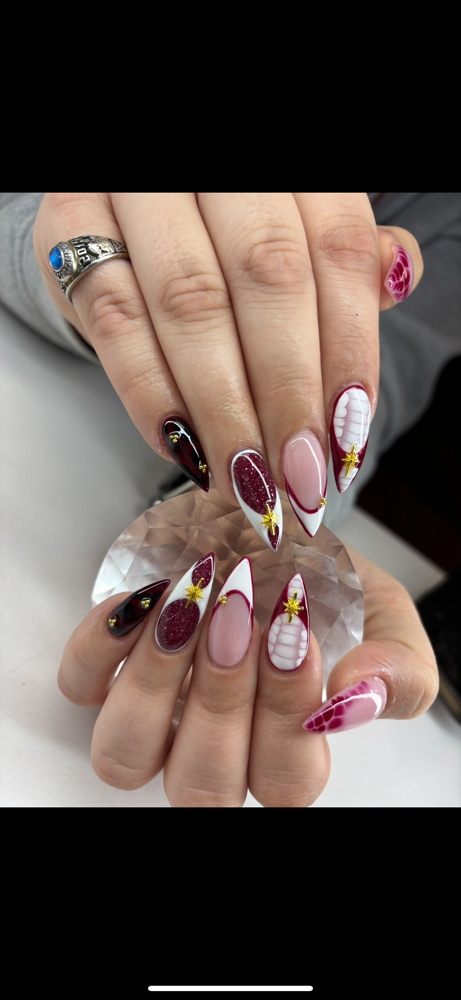 Acrylic Fullset Full Art at Rumors Hair & Nail Salon in Burton, MI
