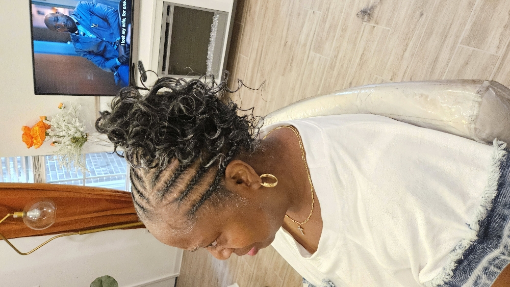 Fulani braids at Brittanybhair in Richmond, TX