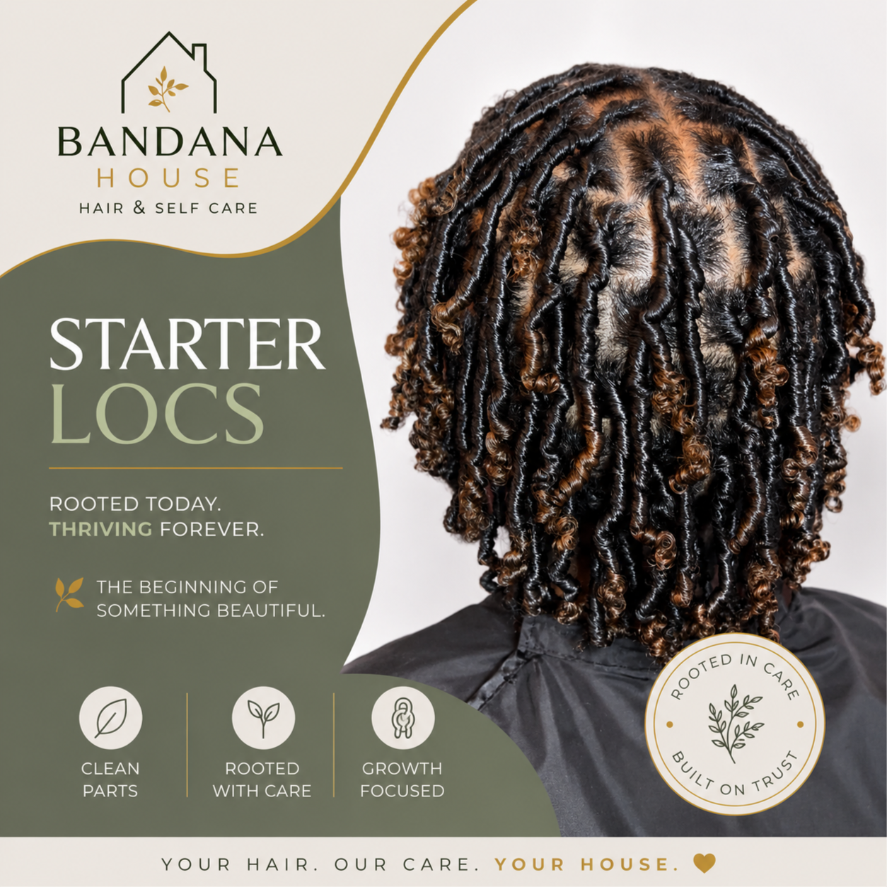 Starter Locs at Bandana House Co
