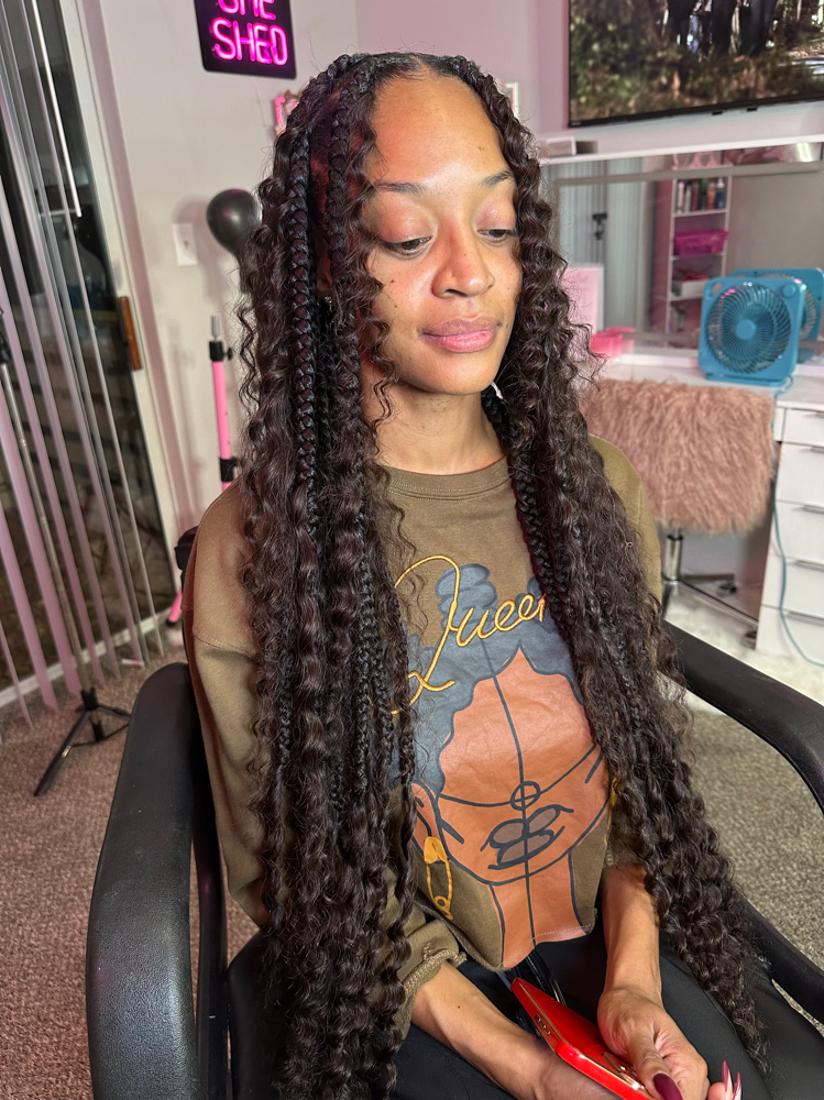 Large Boho Braids / 1 1/2 Bundle at Pink Passion Beauty Parlor in Atlanta, GA