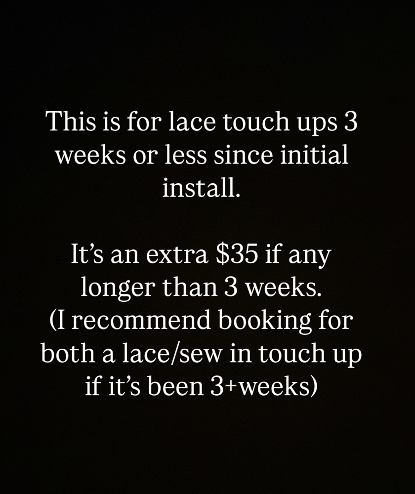 Closure Touch Up at Melted_ByC in Tulsa, OK