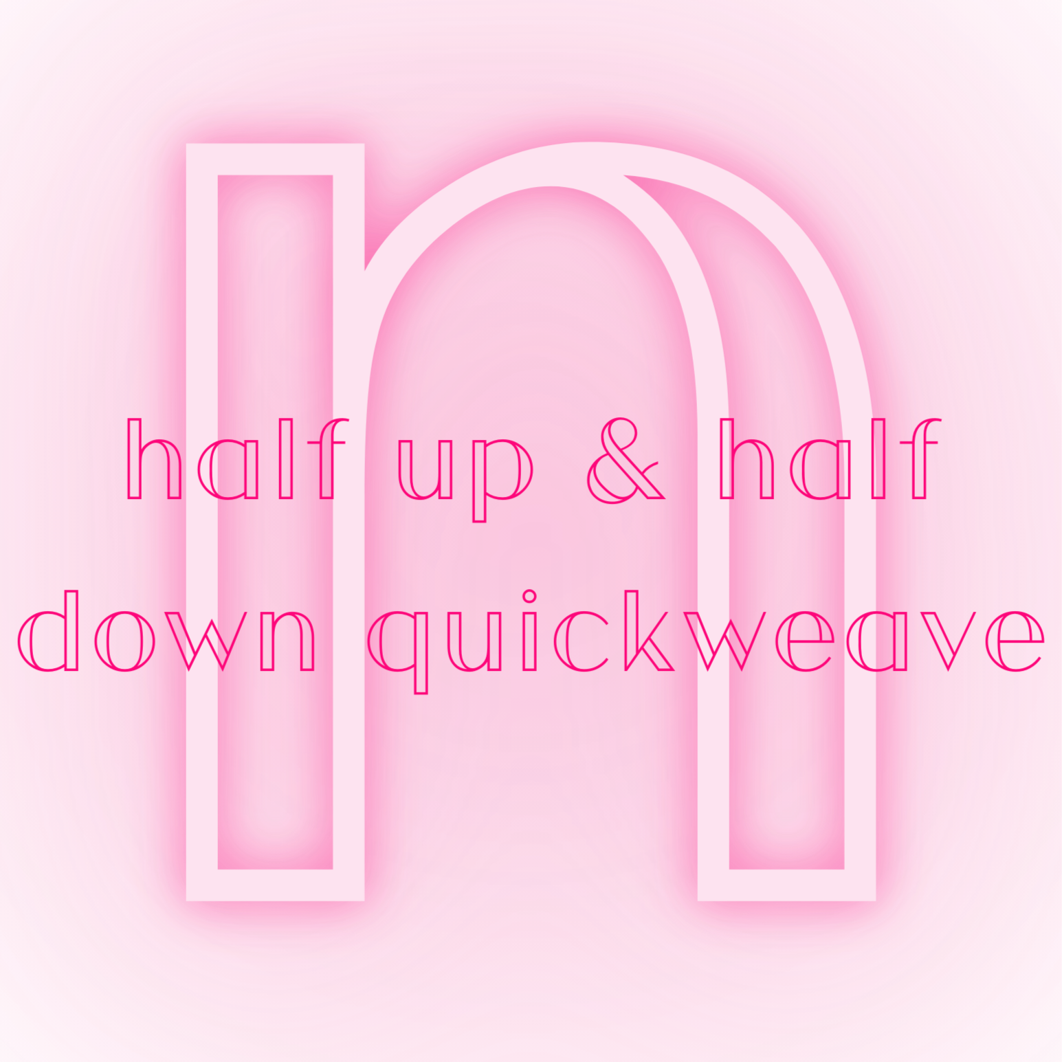 Half Up & Half Down Quickweave at nurishmints salon in Buffalo, NY