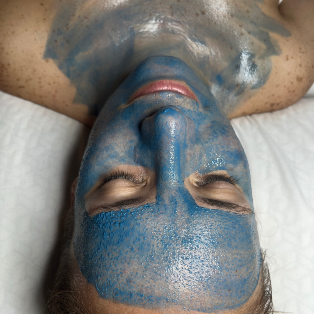 Blue Spirulina V-Sang Peel 🦋 at Sigh Beauty Bar in Merritt Island, FL