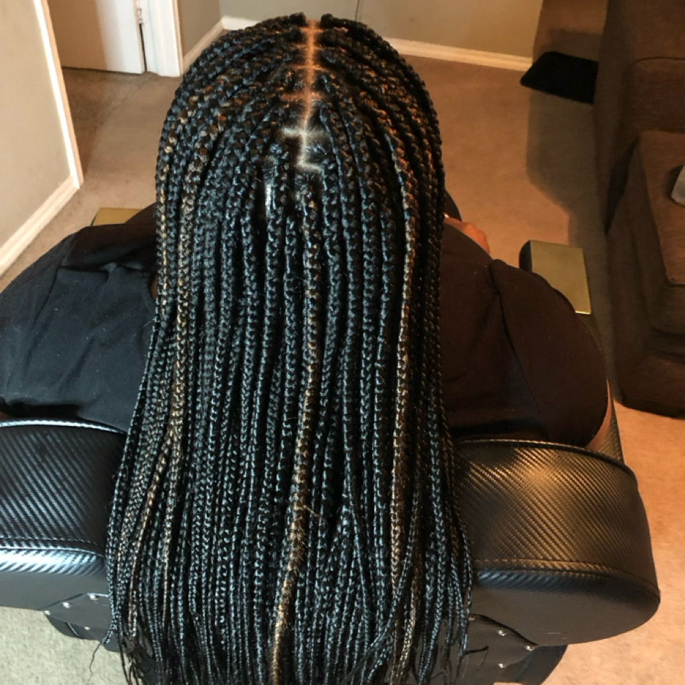 SMALL BOX BRAIDS at Burma The Braider