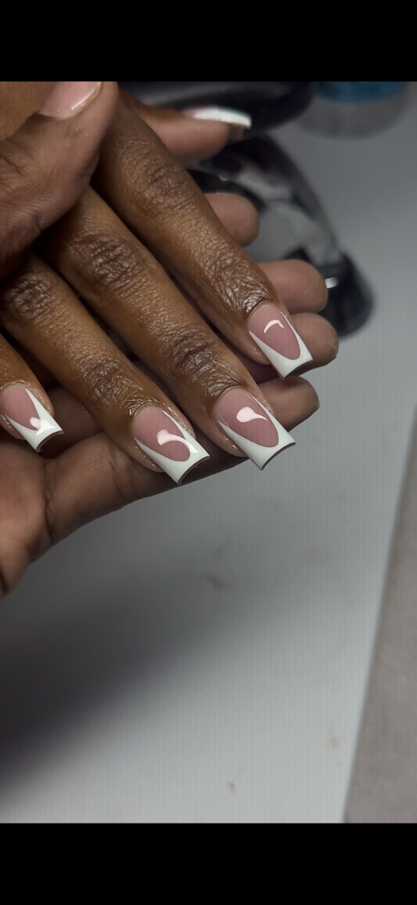 Gel Frenchtip set👩🏽‍🏫