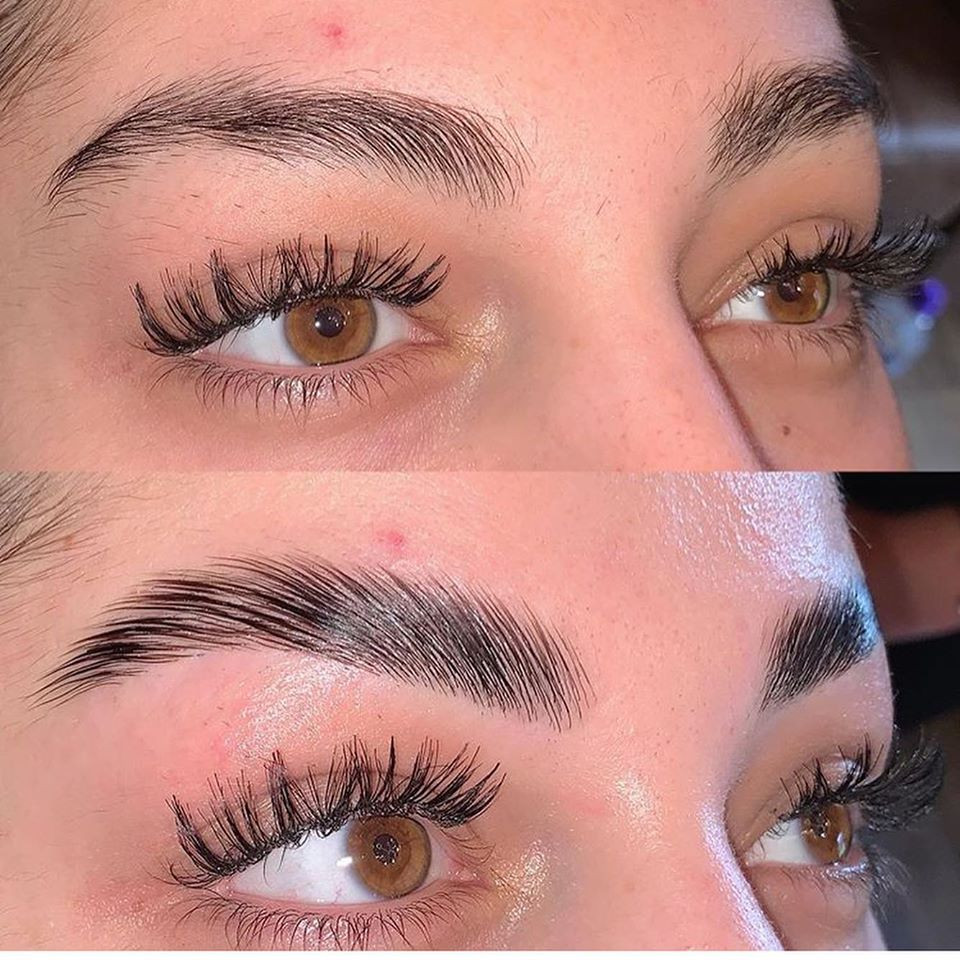 Brow Lamination without tint