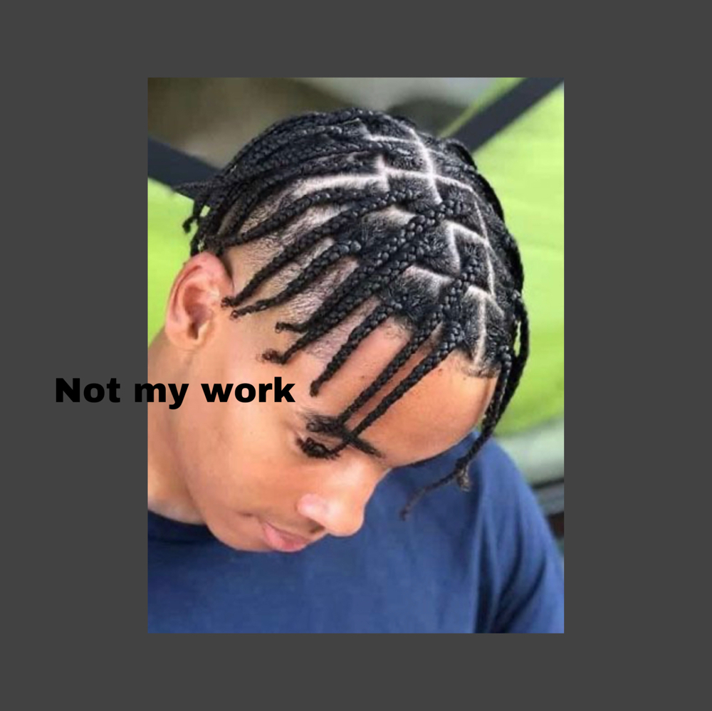 MEN NATURAL HAIR BOXBRAIDS