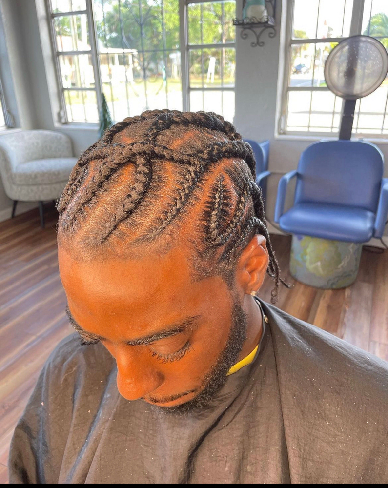 Customized cornrow Braids