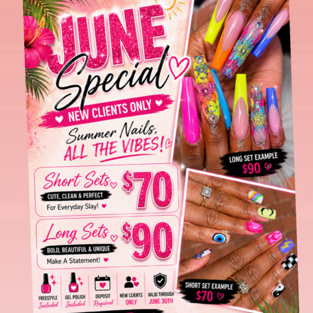 June Special (New Clients Only) ☀️ at Jazzyliciouz Nailz in Baltimore, MD