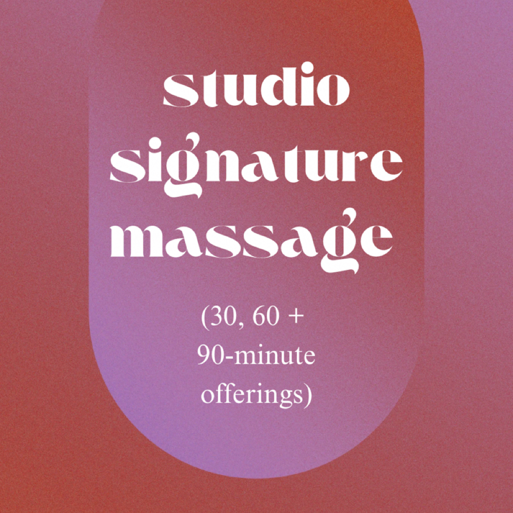 studio signature massage at The Skin Studio Spa + Aesthetics in Chillicothe, OH