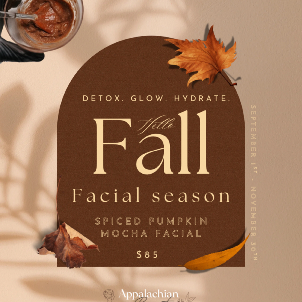 FALL SPECIAL- Spiced Pumpkin Mocha at Appalachian Beauty in Marion, NC