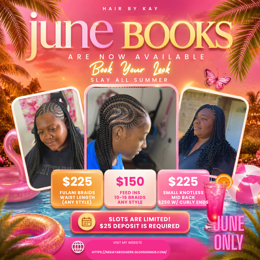 June Braid SALE๐ธ at Hair By Kay๐ in Ashdown, AR