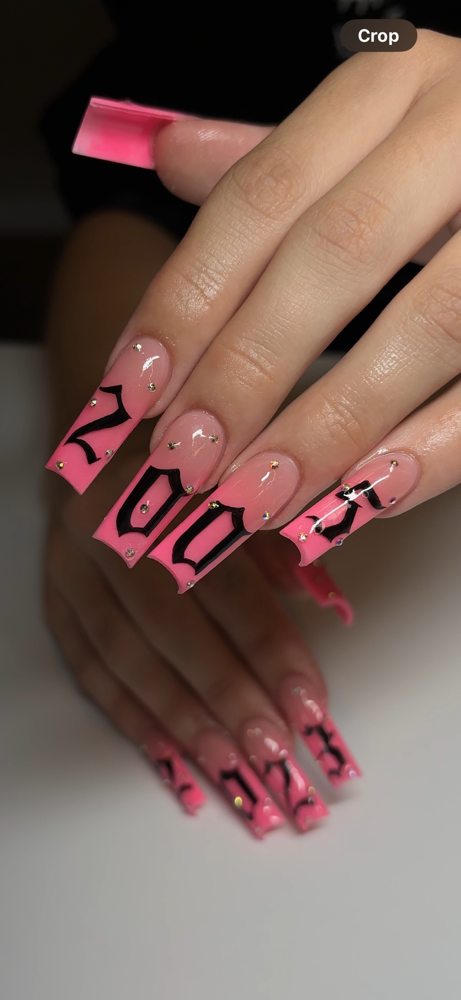 Long Acrylic Full Set