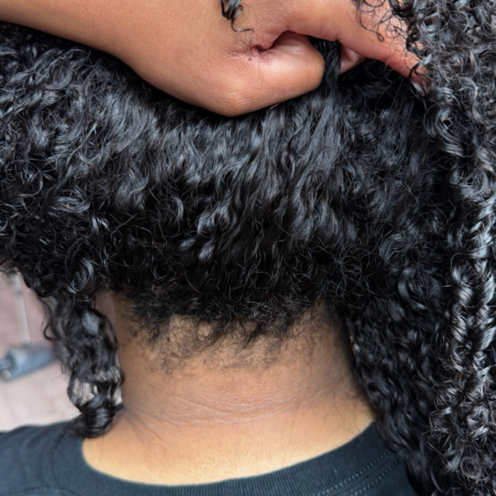 Curly Sew In 360 (NO LEAVE OUT) at The Bundles Lab in St. Louis, MO