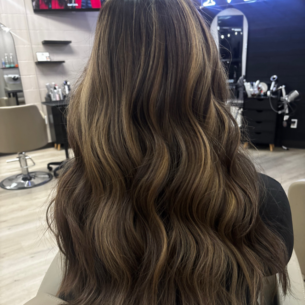 PARTIAL BALAYAGE at polished & pampered in arlington, TX