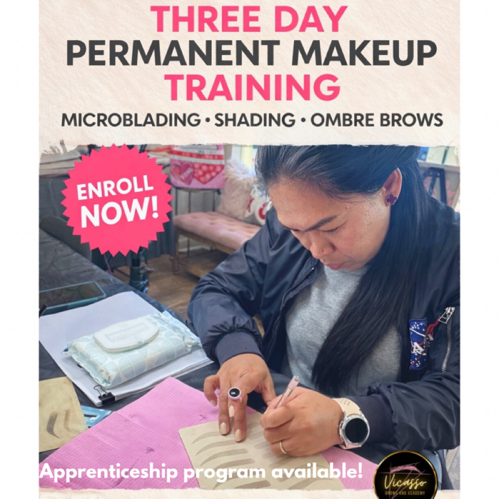 3DayBrow Training Consultation at Vicasso Brows & Academy in Olive Branch, MS