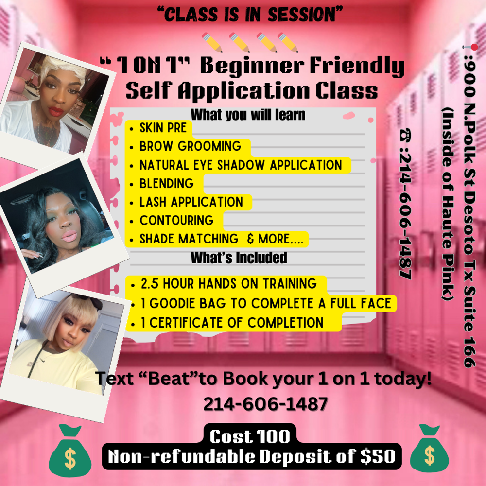 1 On 1 Makeup Class