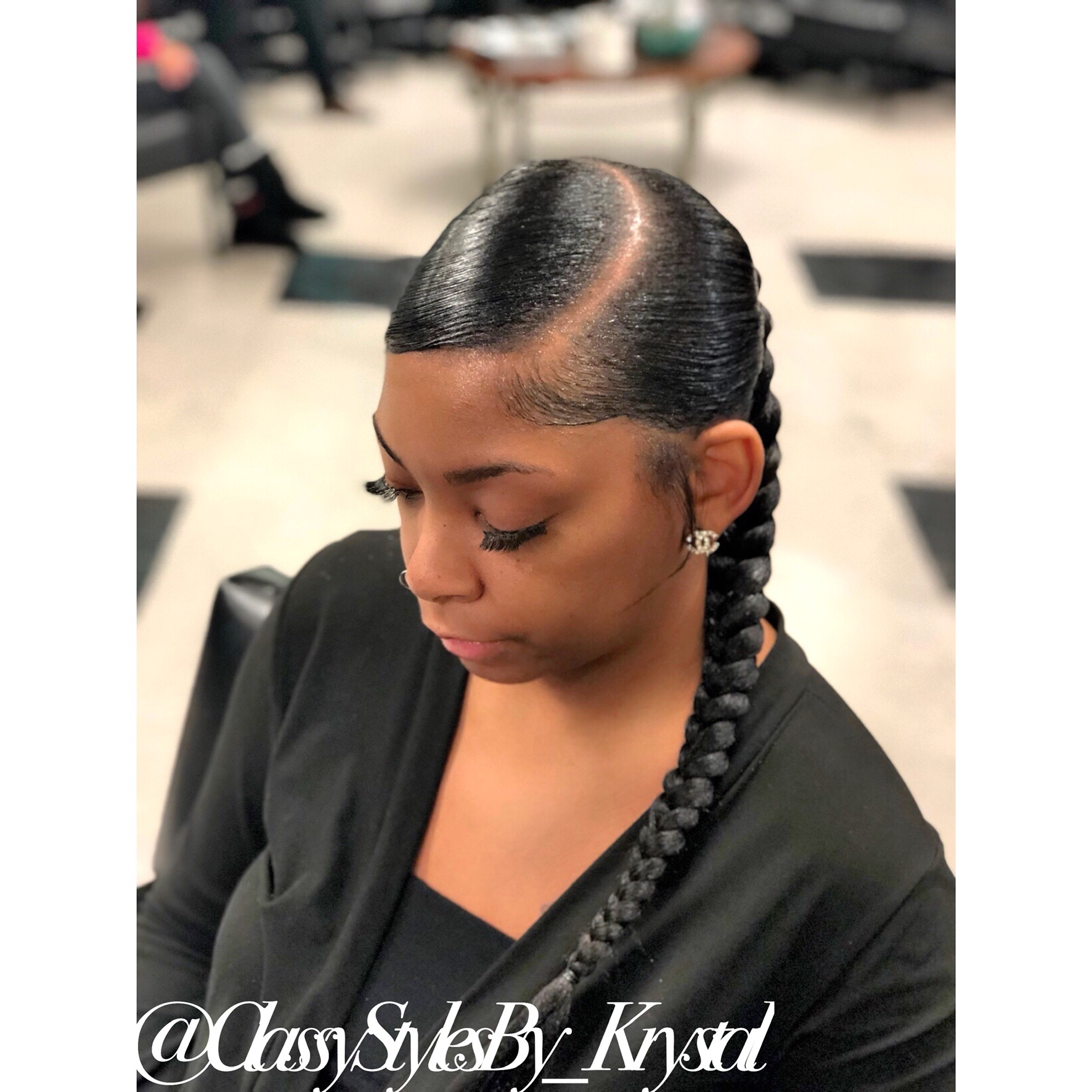 Braided Sleek Ponytail