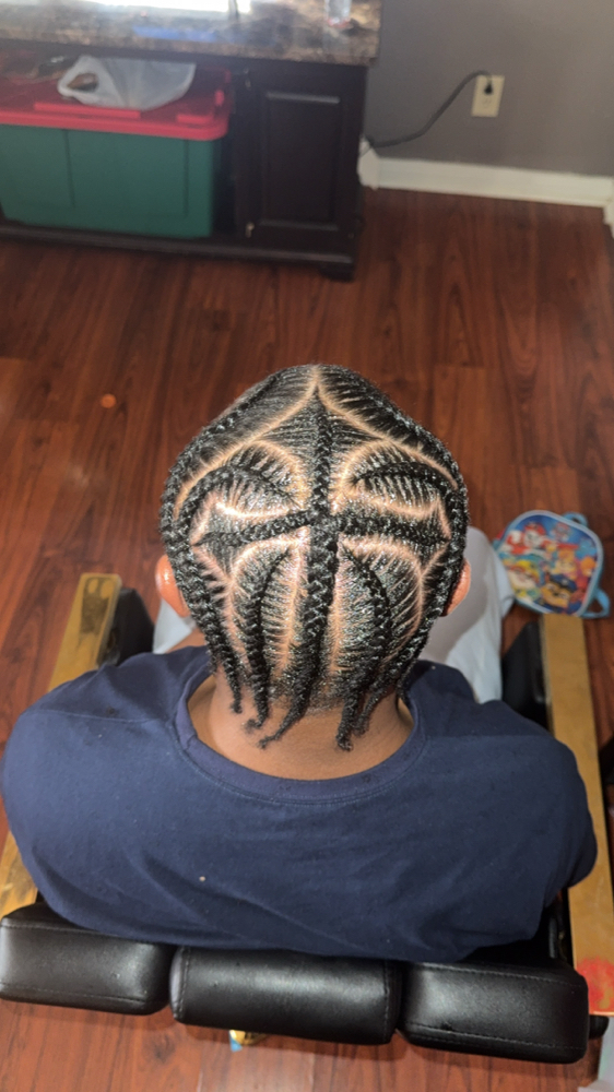 Mens Scalp Braids at Monaye’s in Lubbock, TX