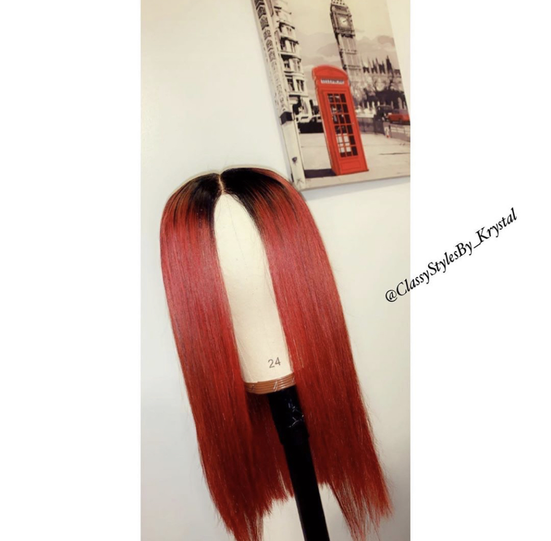 Custom Colored Wig With My Hair