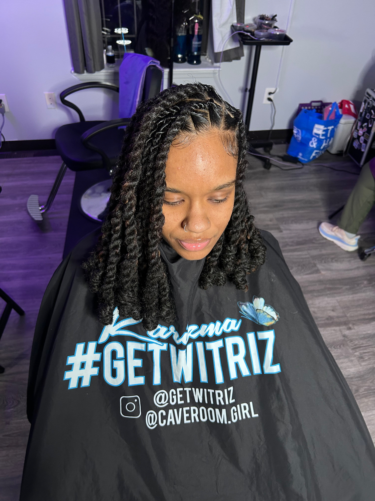 Short Loc Styles (ADDED HAIR)