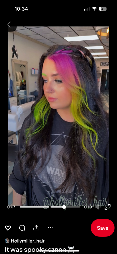 Fashion Color Money Piece at Head Case Beauty and Barber Company in canby, OR