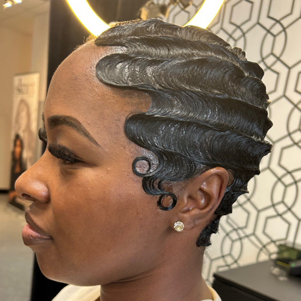 Fingerwaves With Relaxer at The UDQ in Memphis, TN