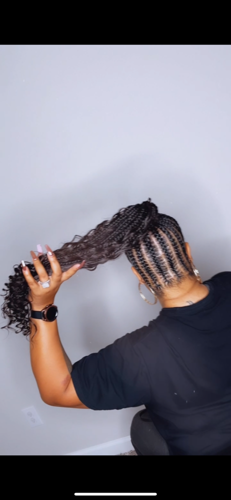 BOHO stitch ponytail