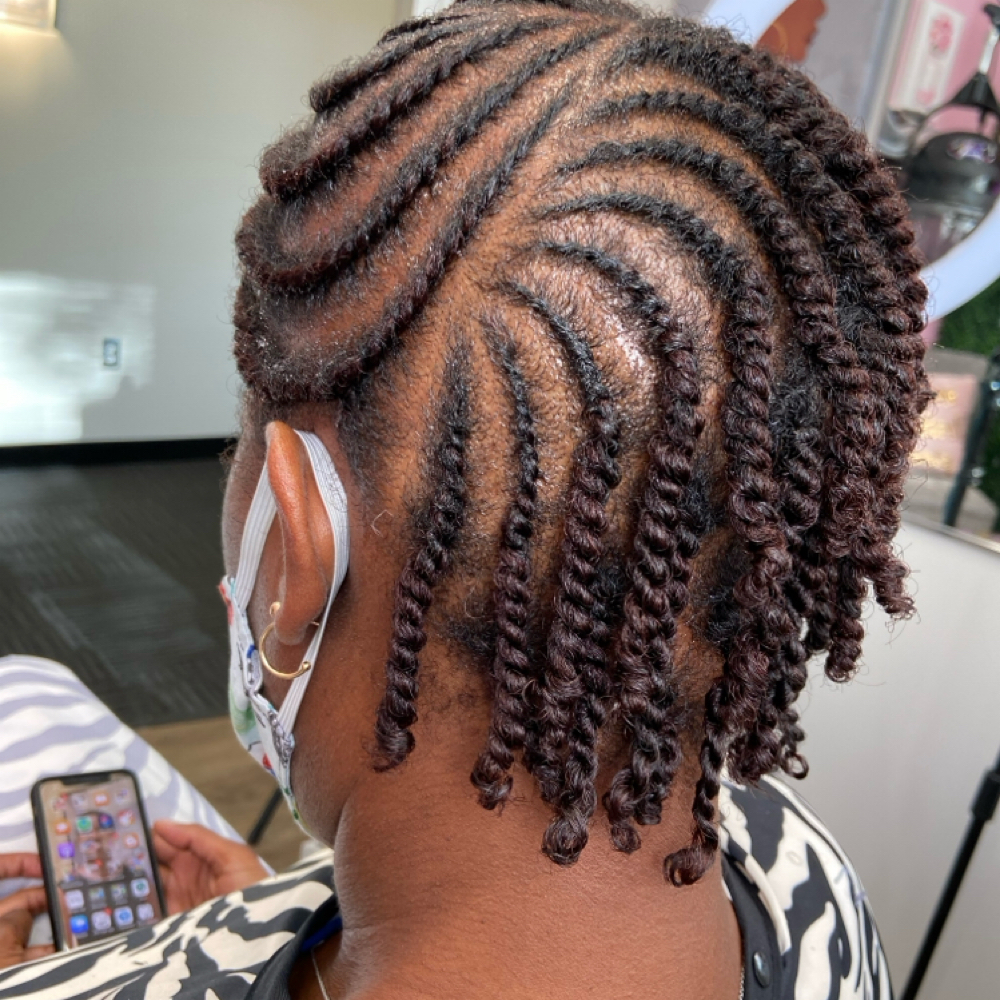Two Strand Twist Out Style at Styles By Kye in Chicago, IL