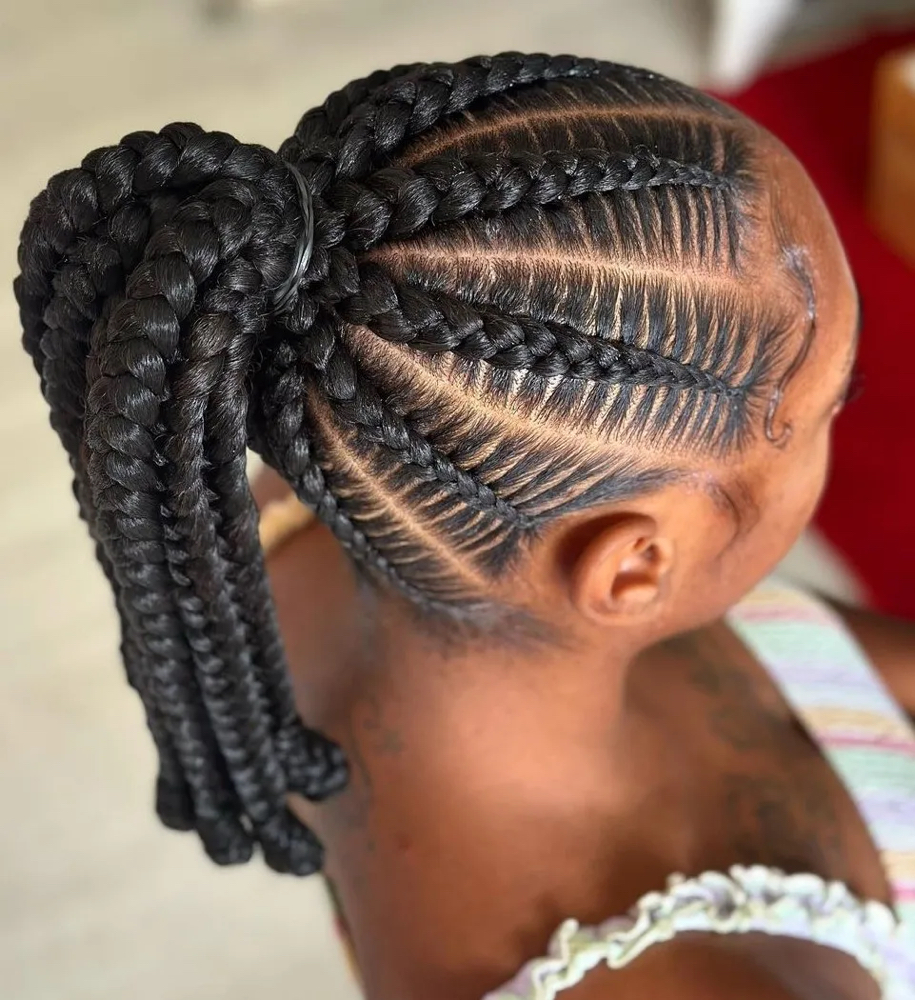 Jumbo Ponytail Braids (4-10)