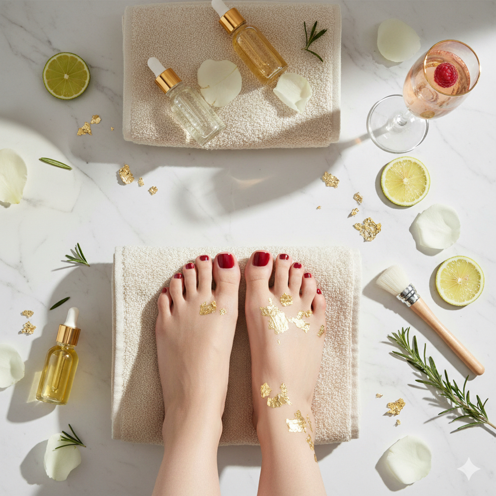 Organic Herbal Spa Pedicure at Angel Nails & Beauty Spa in Elk Grove, CA