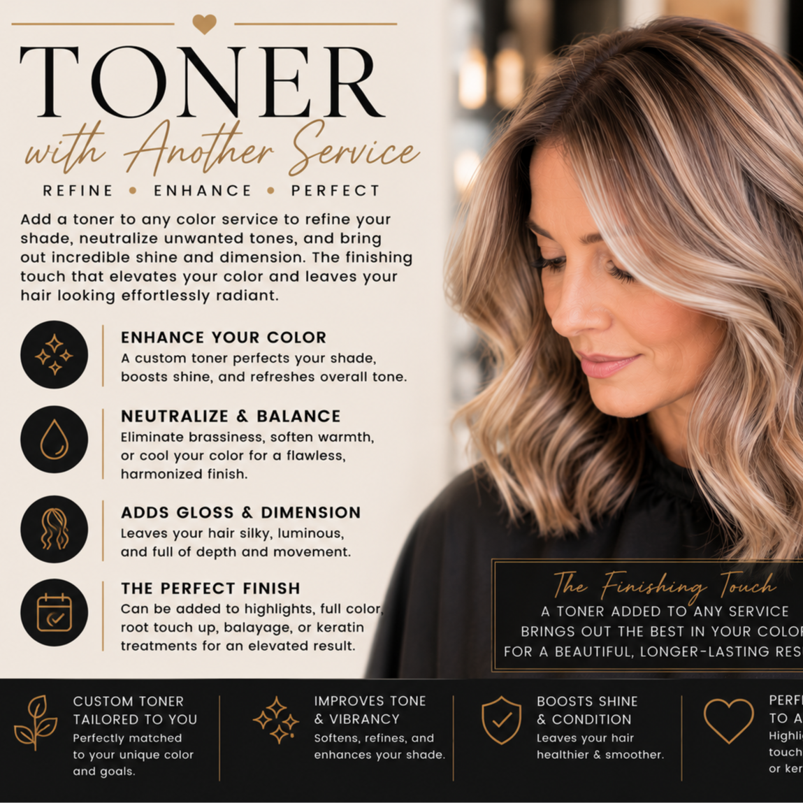 Toner With Other Hair Services Only at Jeremiah Jacob Levin Hairstyling in Coronado, CA