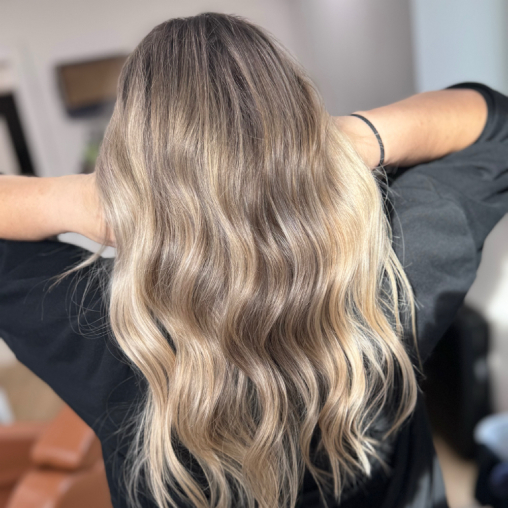 Custom Full Blonding at R & D Beauty Studio in Riverton, UT