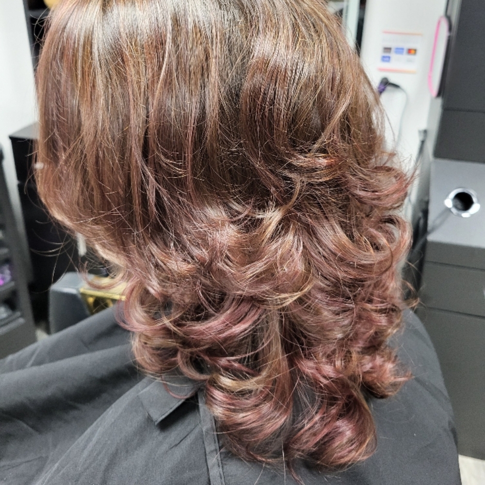 Full Color Medium Hair (ages 13+) at Creative Cuts & Styles Mobile Hair Stylist in Nixa, MO