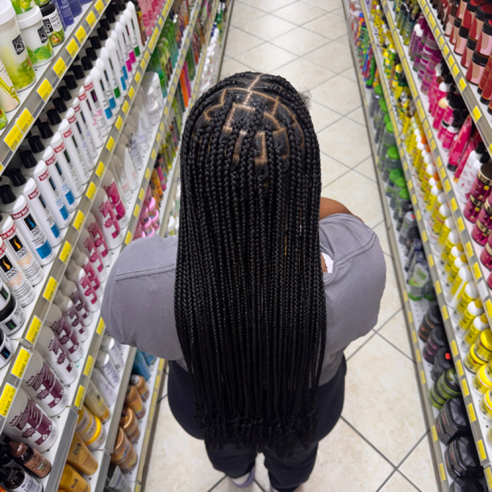 medium  knotless braids at Mimistylx LLC in North Lauderdale, FL