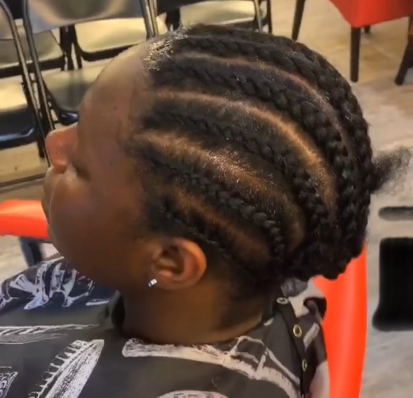 Wash N Go With Cornrows